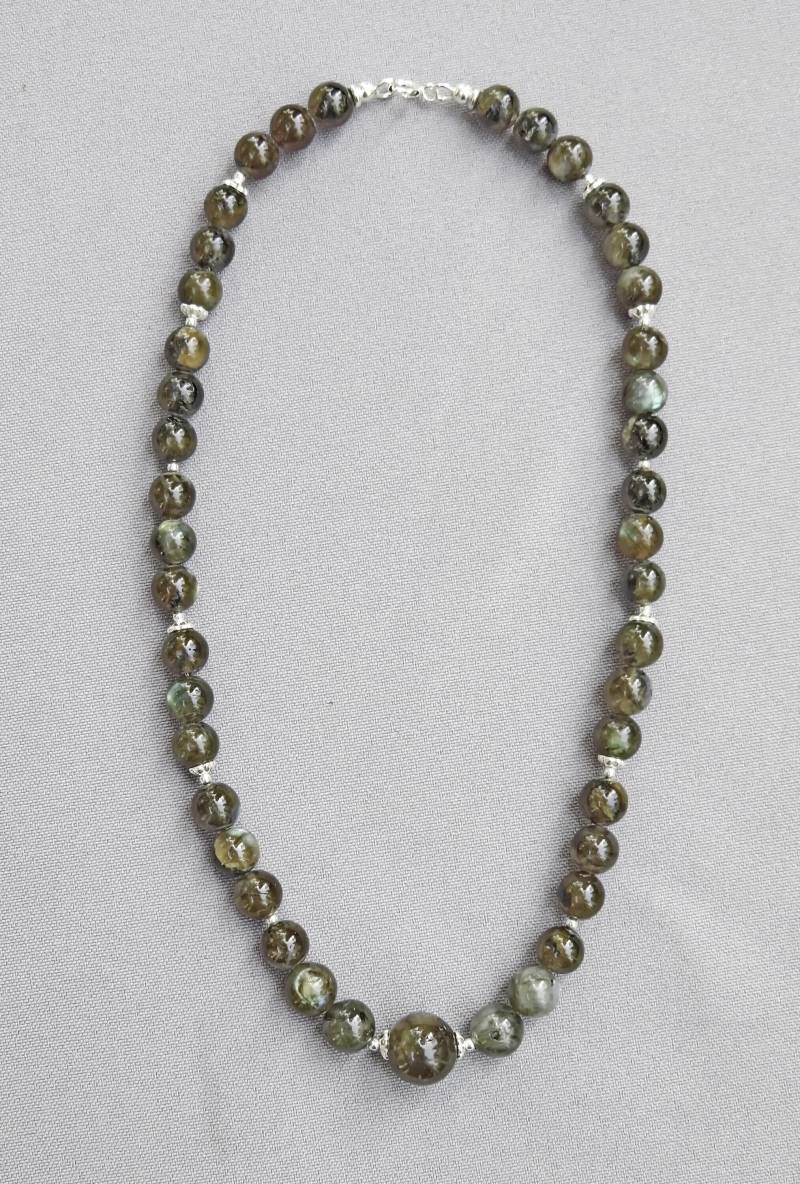 Halskette "Labradorit & Silber' von AHASschmuckdesign