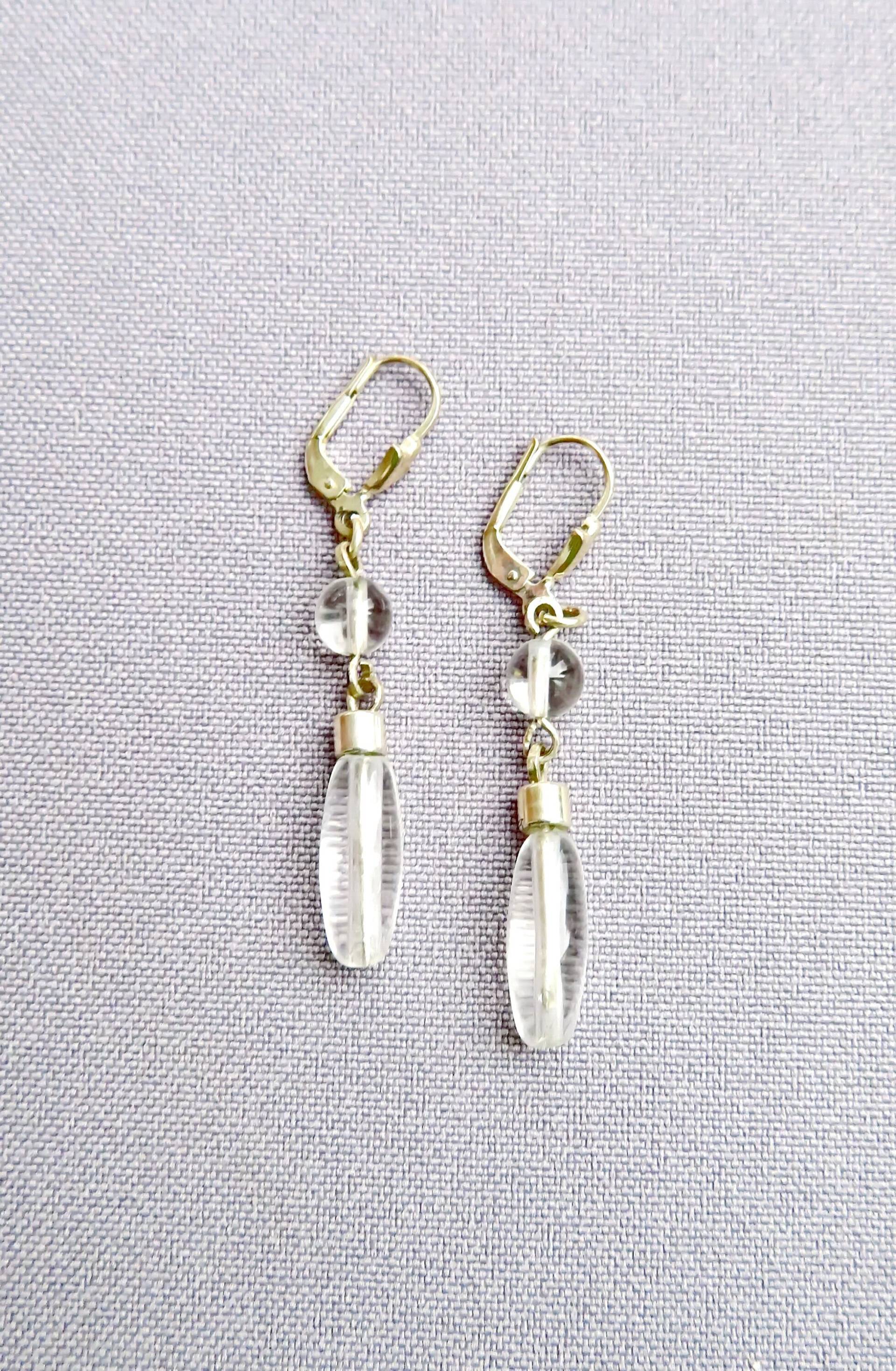 Ohrhänger "Bergkristall & Silber' von AHASschmuckdesign