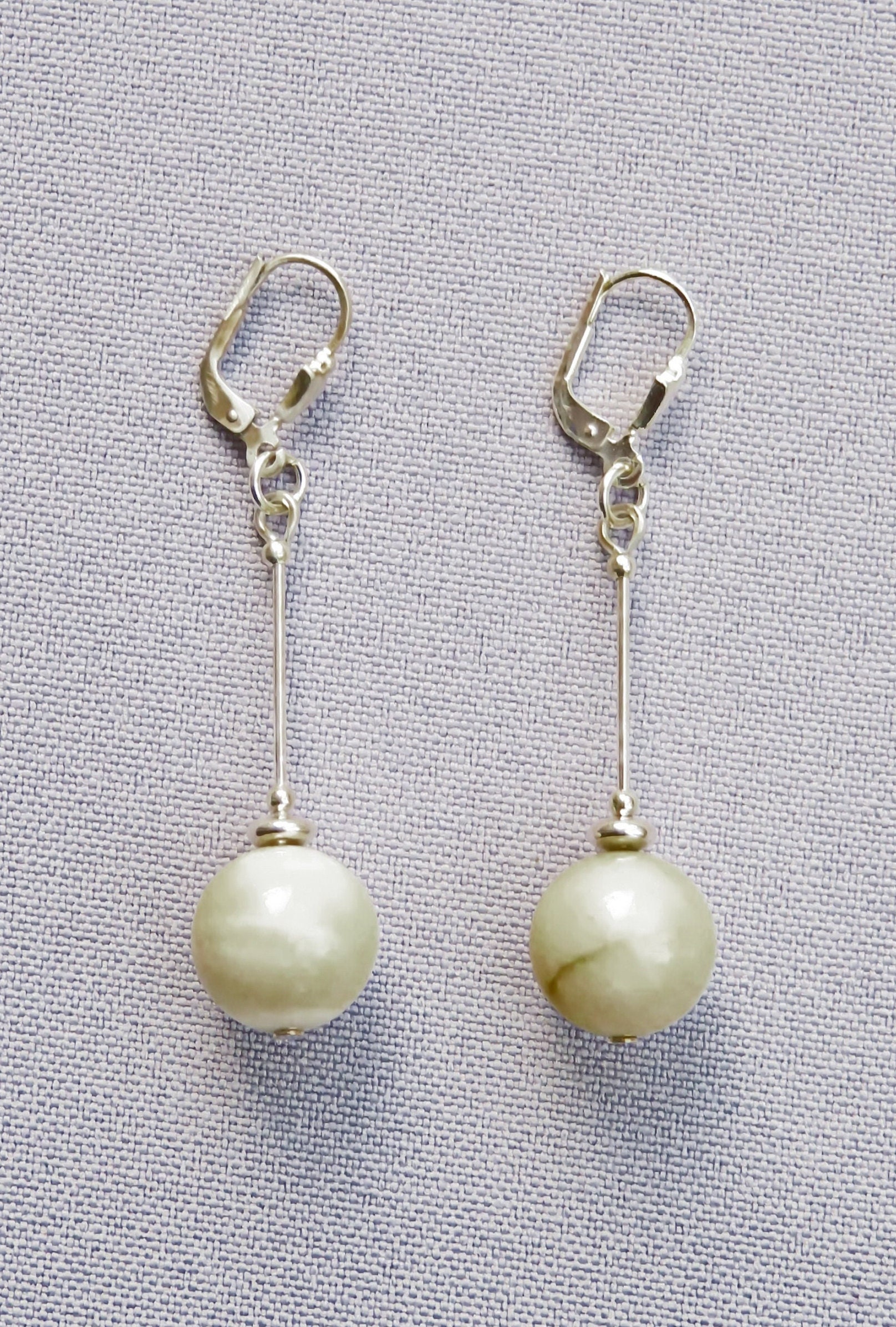 Ohrhänger "Jade & Silber 1' von AHASschmuckdesign