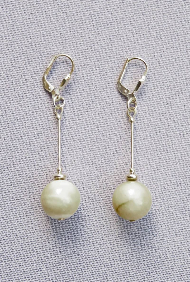 Ohrhänger "Jade & Silber 1' von AHASschmuckdesign