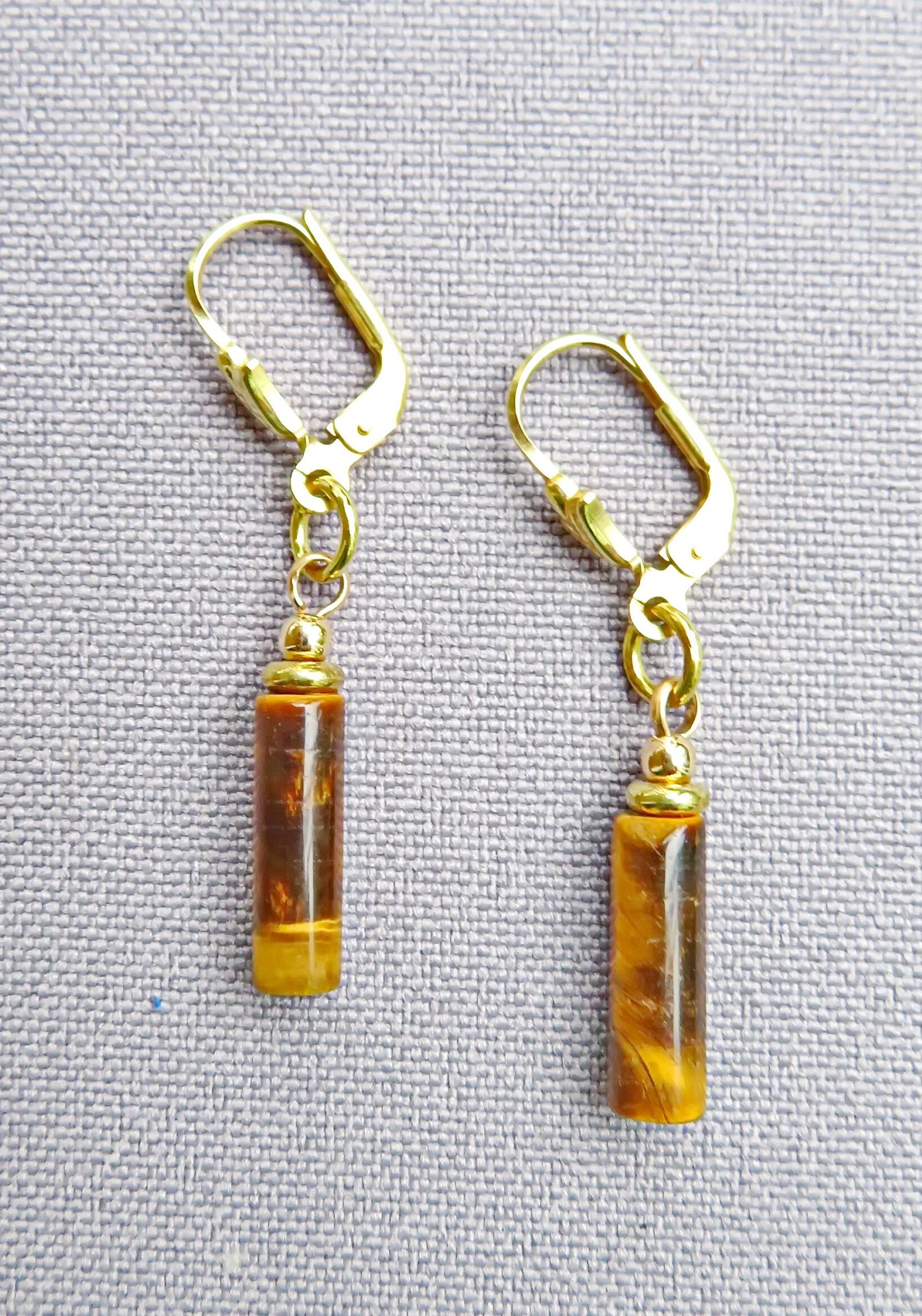 Ohrhänger'tigerauge & Silber' von AHASschmuckdesign