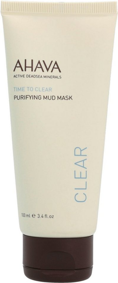 AHAVA Gesichts-Reinigungsmaske Time To Clear Purifying Mud Mask, Tiefenreinigende Schönheitsmaske, verkleinert Poren, alkoholfrei. von AHAVA