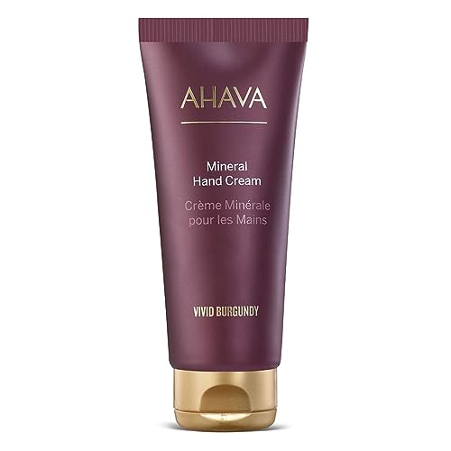 AHAVA Vivid Burgundy Mineral Hand Cream 100 ml – Exklusive Mischung aus Mineralien aus dem Toten Meer, Die Trockene Hände mit Feuchtigkeit Versorgt und Beruhigt und Sie Weich und Geschmeidig Macht. von AHAVA