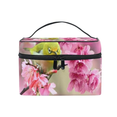 AHENGPAIG Kosmetiktasche mit Blumenmotiv, für Reisen, Make-up, Zug, Organizer, für Damen, Mehrfarbig2, Einheitsgröße von AHENGPAIG