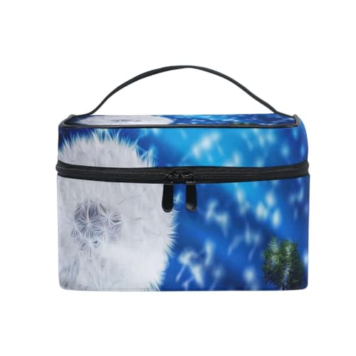 AHENGPAIG Kosmetiktasche mit weihnachtlichem Blumenmuster, für Reisen, Make-up, Zug, Organizer, für Damen, Mehrfarbig5, Einheitsgröße von AHENGPAIG