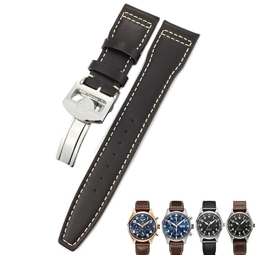 AHGDDA 20 mm, 21 mm, 22 mm, Kalbsleder, Uhrenarmbänder für IWC Mark LE PE PRINCE IW327004 IW377714 Big Pilot Zubehör, Faltschließe, 21mm black buckle, Achat AHGDDA 20 mm, 21 mm, 22 mm, Kalbsleder, Uhrenarmbänder für IWC Mark LE PE PRINCE IW327004 IW377714 Big Pilot Zubehör, Faltschließe, 21mm black buckle, Achat von AHGDDA