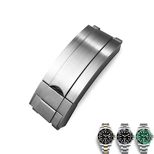 AHGDDA 20 mm 904L Edelstahl Glide Faltschließe Uhrenarmband für Rolex Submariner OYSTERFLEX GMT Uhrenarmband(Clasp) von AHGDDA