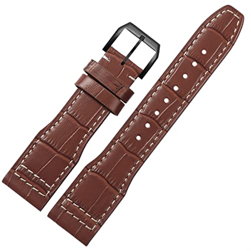 AHGDDA 22 mm Uhrengruppe aus hochwertigem Leder für IWC IW326201 / IW377701 Big Series Pilot Series, Original-Streifen, 22mm von AHGDDA