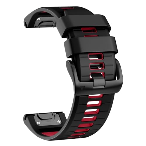AHGDDA 26 mm Uhrenarmband für Garmin Fenix 7X Pro/Fenix 7X/Fenix 6X Pro/Fenix 6X/Fenix 5X/Fenix 3, Silikon QuickFit 26 mm, Ersatz für Garmin Descent MK3i 51 mm/Epix Pro 51 mm/TACTIX 7, Einheitsgröße AHGDDA 26 mm Uhrenarmband für Garmin Fenix 7X Pro/Fenix 7X/Fenix 6X Pro/Fenix 6X/Fenix 5X/Fenix 3, Silikon QuickFit 26 mm, Ersatz für Garmin Descent MK3i 51 mm/Epix Pro 51 mm/TACTIX 7, Einheitsgröße von AHGDDA