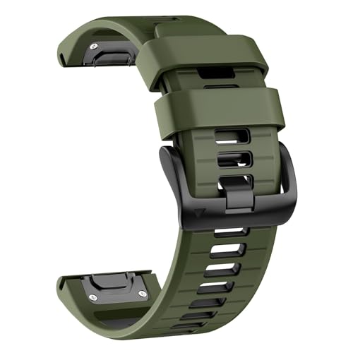 AHGDDA 26 mm Uhrenarmband für Garmin Fenix 7X Pro/Fenix 7X/Fenix 6X Pro/Fenix 6X/Fenix 5X/Fenix 3, Silikon QuickFit 26 mm, Ersatz für Garmin Descent MK3i 51 mm/Epix Pro 51 mm/TACTIX 7, Einheitsgröße AHGDDA 26 mm Uhrenarmband für Garmin Fenix 7X Pro/Fenix 7X/Fenix 6X Pro/Fenix 6X/Fenix 5X/Fenix 3, Silikon QuickFit 26 mm, Ersatz für Garmin Descent MK3i 51 mm/Epix Pro 51 mm/TACTIX 7, Einheitsgröße von AHGDDA