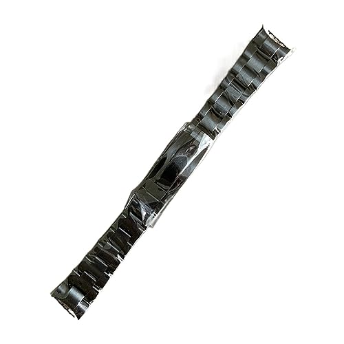 AHGDDA Edelstahl-Armband für Rolex Strap Sub Case Cinghia matt gebürstetes Armband Sangle Gurt Uhrenzubehör Teile Correa Glide Lock 20 mm(A7) von AHGDDA