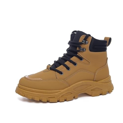 AHICO Fashion Stiefel Herrenstiefel Bequemer Casual Walking Boot 42.5Braun 2 von AHICO