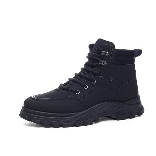 AHICO Fashion Stiefel Herrenstiefel Bequemer Casual Walking Boot 44Schwarz 2 von AHICO