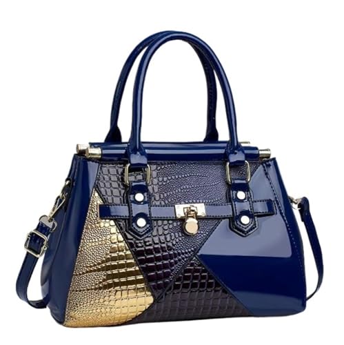 AHIOJEGX Ledertasche Damen Damen Lackleder Handtaschen Exquisite Schulter Crossbody Taschen(Color 4) von AHIOJEGX