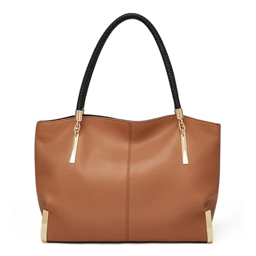 AHIOJEGX Ledertasche Damen Damen Umhängetasche Tote Große Kapazität Lady Bag(Color 5) von AHIOJEGX