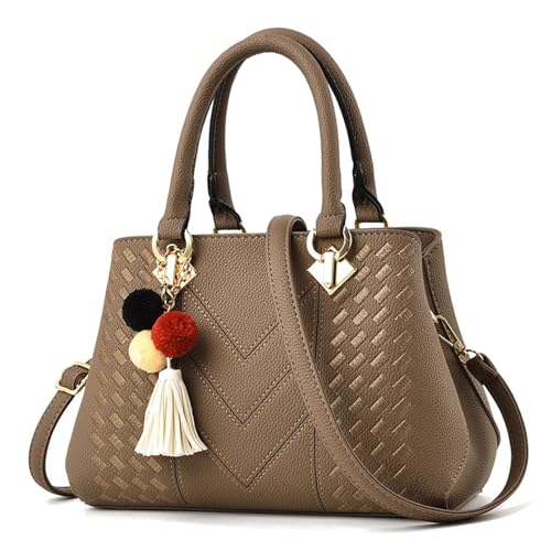 AHIOJEGX Ledertasche Damen Damen Vintage Messenger Bags Tote Handtaschen(Color 5) von AHIOJEGX