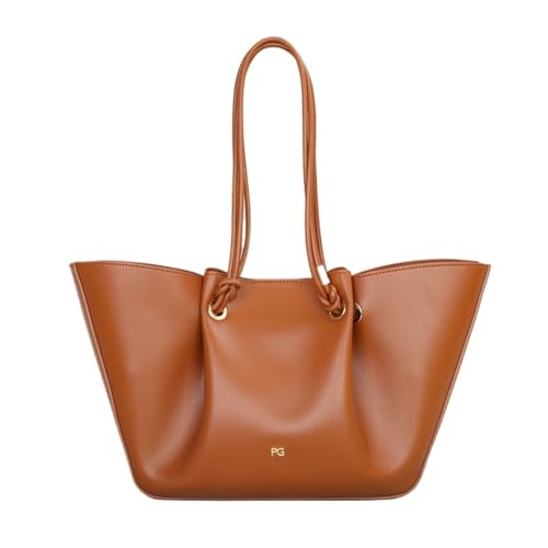 AHIOJEGX Ledertasche Damen Großraum-Umhängetasche for Damen mit leichter Atmosphäre(BROWN) von AHIOJEGX