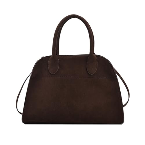 AHIOJEGX Ledertasche Damen Vintage-Handtasche mit großer Kapazität for die Herbst-/Wintersaison(Coffee) von AHIOJEGX