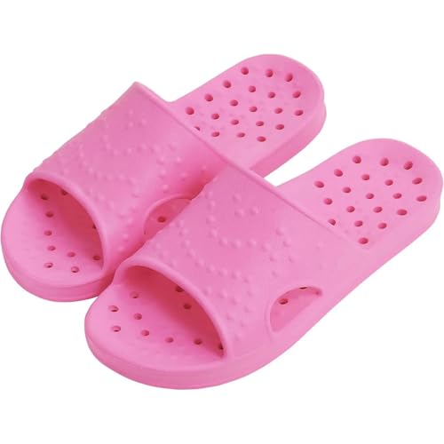 AHIOJEGX duschschuhe damen Schnell trocknende Pool-Slides, leichte Strandsandalen mit Abflusslöchern(Color 5,45-46) von AHIOJEGX