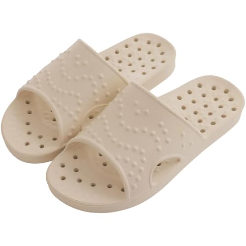 AHIOJEGX duschschuhe damen Schnell trocknende Pool-Slides, leichte Strandsandalen mit Abflusslöchern(Color 7,37-38) von AHIOJEGX