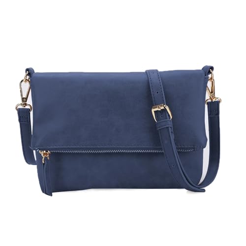 Ledertasche Damen Frau Wunderbare Solide Umhängetaschen Minimalistische PU Leder Tasche(Color 2) von AHIOJEGX