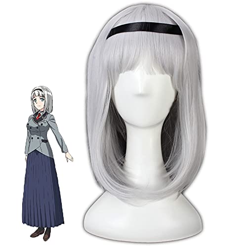 AHJSN gelten für Anna Nishikinomiya Perücke Cosplay Kostüm Shimoneta zu Iu Gainen ga Sonzai Shinai Taikutsu na Sekai SOX Damen Synthetische Perücken von AHJSN