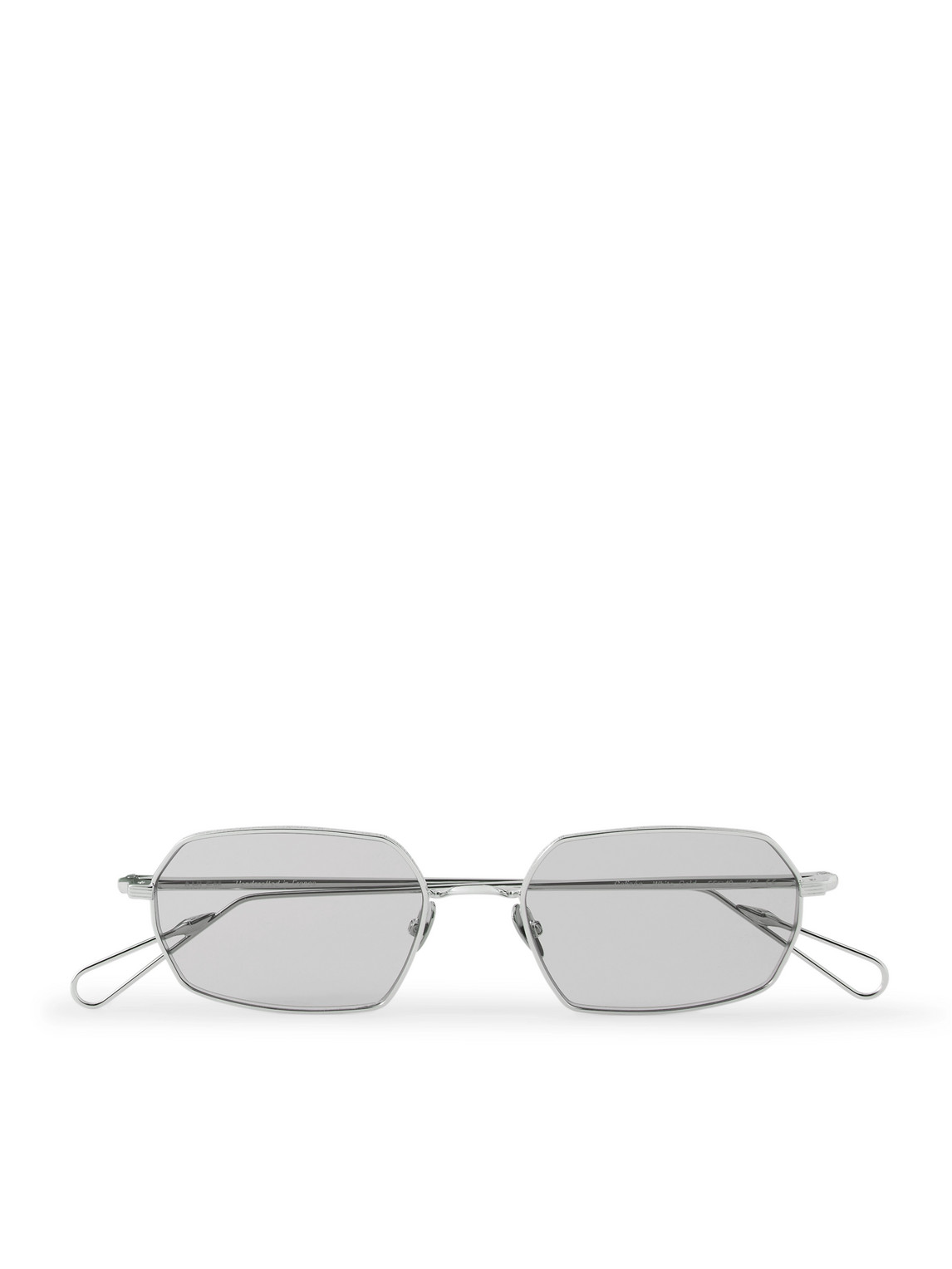AHLEM - Colisee Rectangular-Frame Silver-Tone Sunglasses - Men - Silver von AHLEM