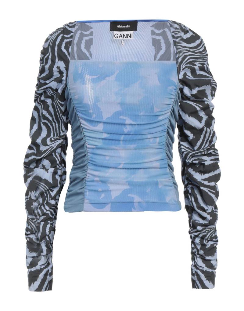 AHLUWALIA x GANNI Top Damen Hellblau von AHLUWALIA x GANNI