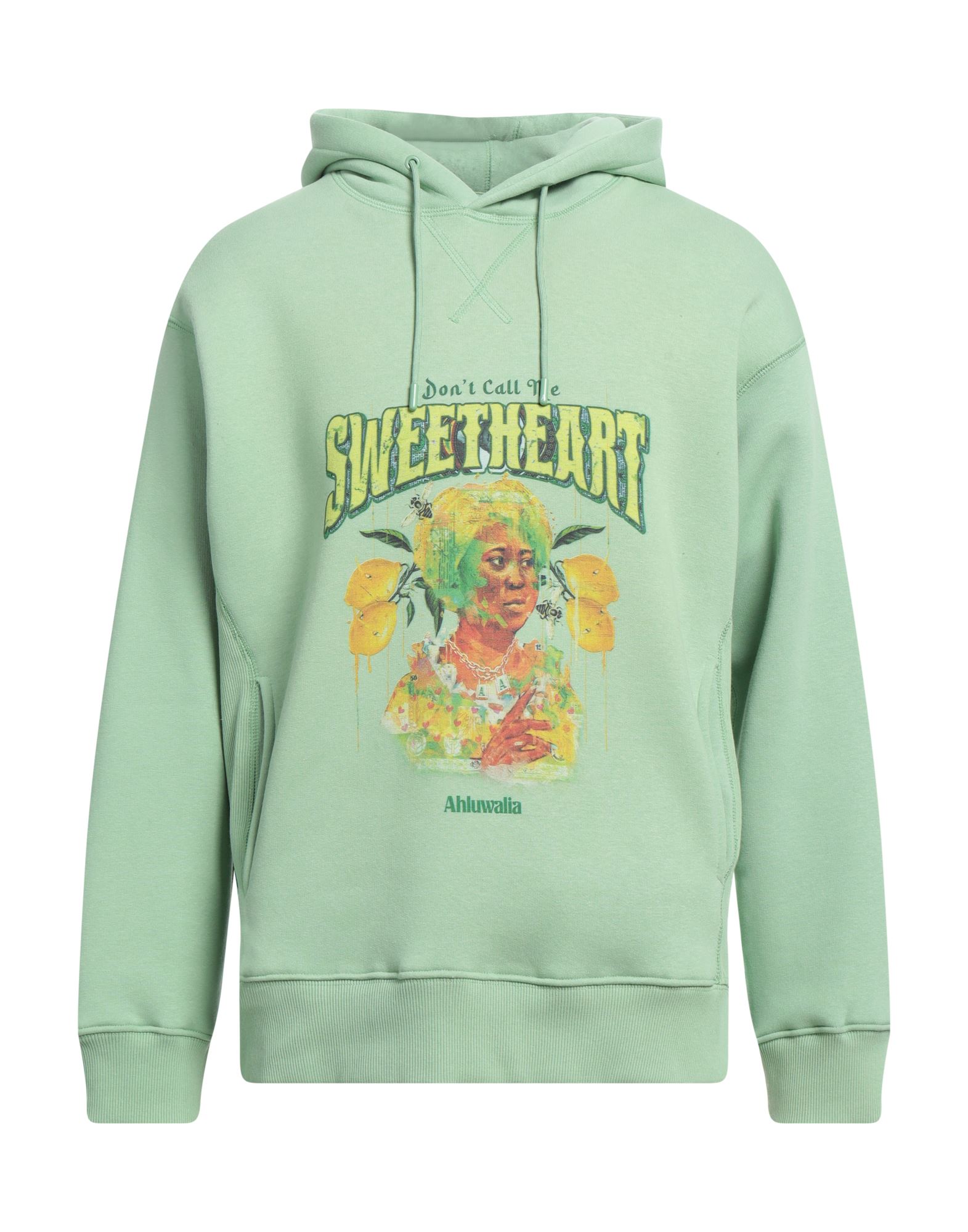 AHLUWALIA Sweatshirt Herren Säuregrün von AHLUWALIA