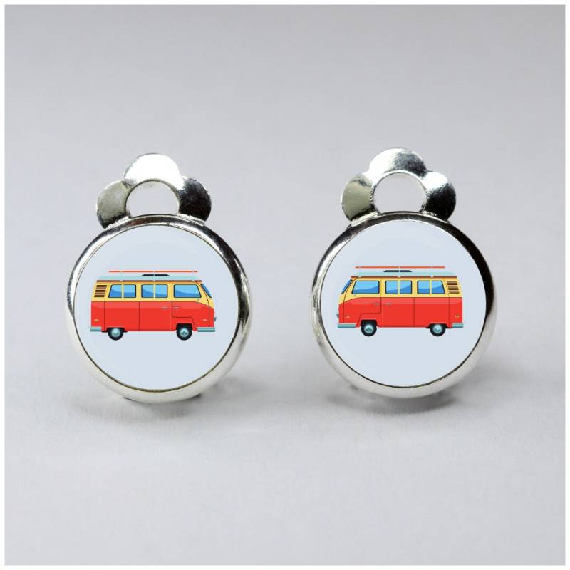 Clipsohrringe Wohnwagen Campingbus Sommer Ferien Urlaub Ohrclips Ohrringclips Ohrschmuck Kinder Geschenk Einschulung Geburtstag von AHOIPippi