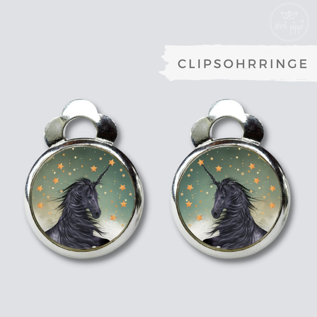 Ohrclips Einhorn // Kinderohrringe Ohne Ohrloch Geschenk Für Mädchen Ohrclips Einhorn // Kinderohrringe Ohne Ohrloch Geschenk Für Mädchen von AHOIPippi