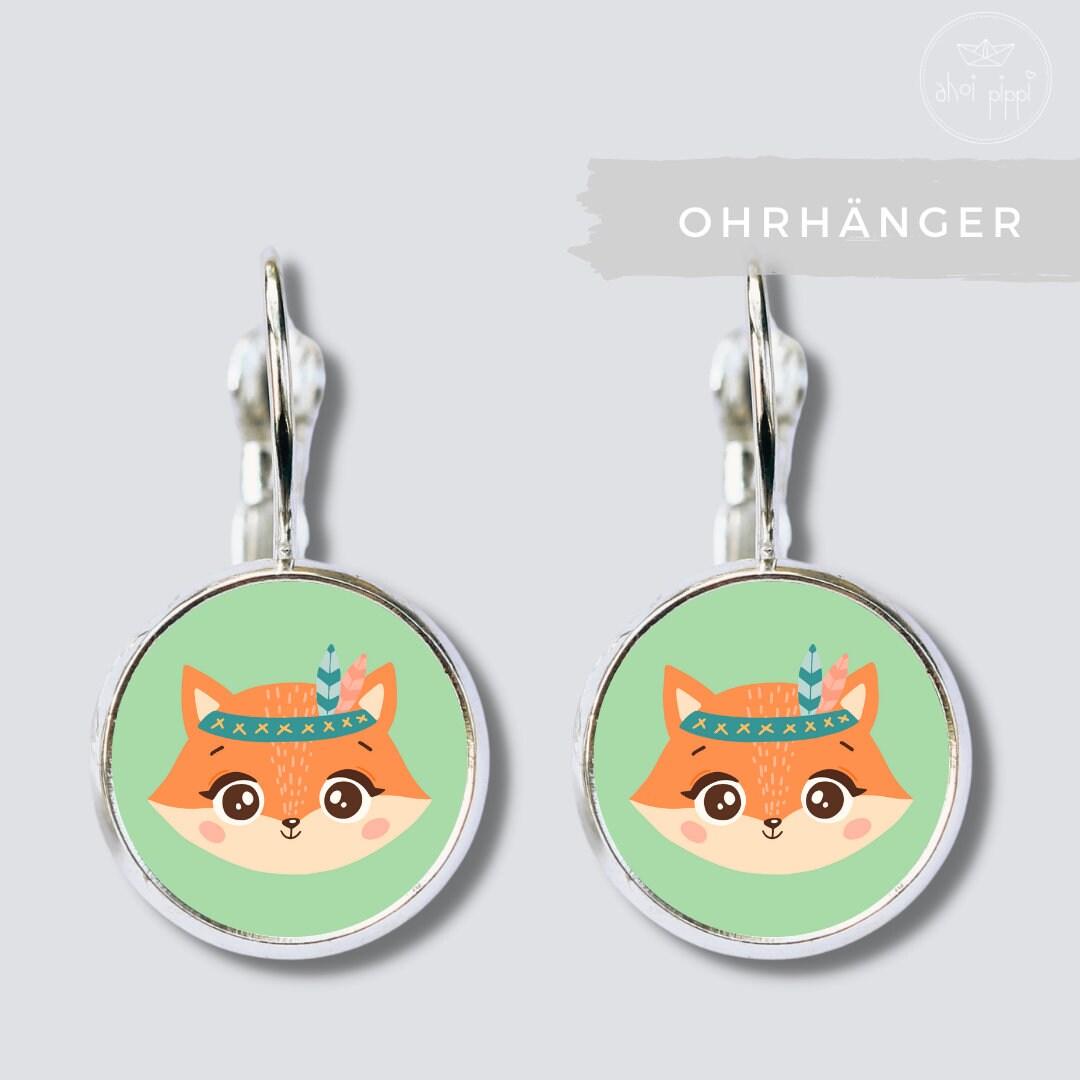 Ohrringe Fuchs // Ohrhänger Geschenk Für Mädchen Silberfarben Ohrringe Fuchs // Ohrhänger Geschenk Für Mädchen Silberfarben von AHOIPippi