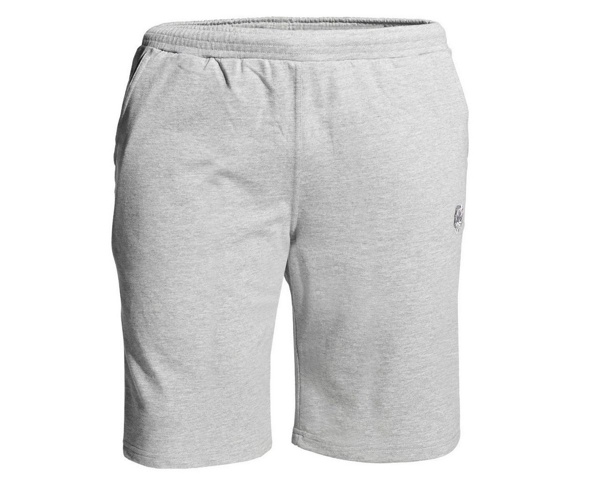 AHORN SPORTSWEAR Jogg-Bermudas Große Größen Herren Joggingbermuda Ahorn Sportswear hellgrau melange von AHORN SPORTSWEAR