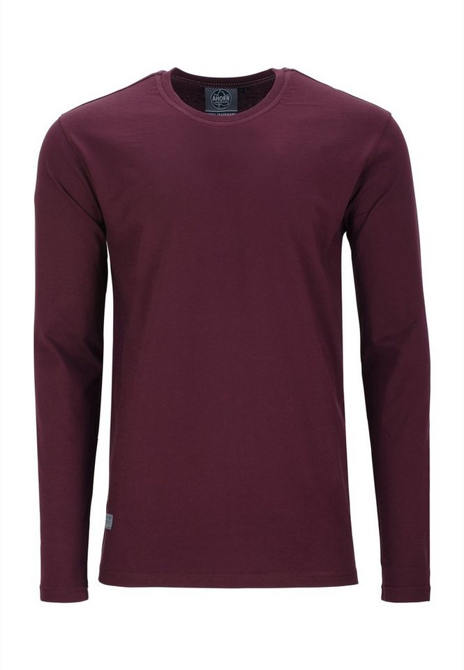 AHORN SPORTSWEAR Langarmshirt mit Rundhalsausschnitt von AHORN SPORTSWEAR