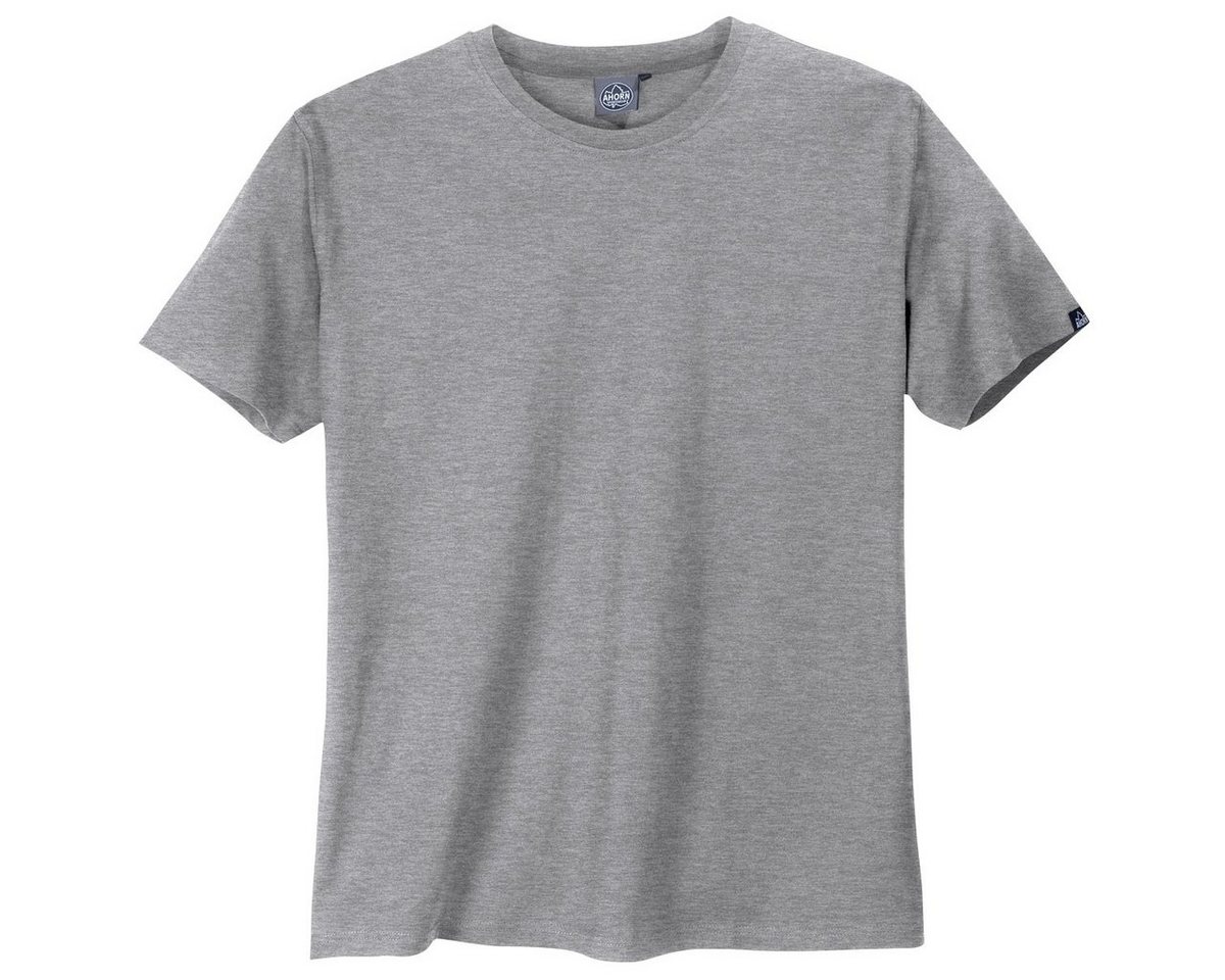 AHORN SPORTSWEAR Rundhalsshirt Ahorn Basic Rundhals T-Shirt grau melange Übergrößen AHORN SPORTSWEAR Rundhalsshirt Ahorn Basic Rundhals T-Shirt grau melange Übergrößen von AHORN SPORTSWEAR
