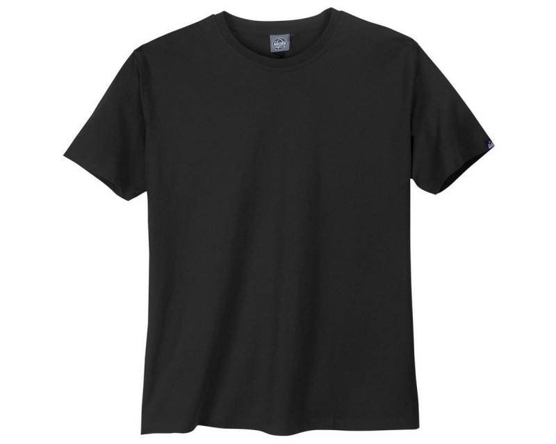 AHORN SPORTSWEAR Rundhalsshirt Ahorn Basic Rundhals T-Shirt schwarz Übergrößen von AHORN SPORTSWEAR
