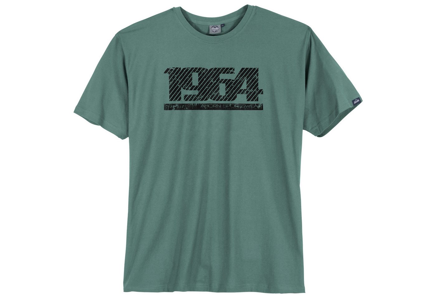 AHORN SPORTSWEAR Rundhalsshirt Ahorn Übergröße T-Shirt dunkelmint Grafikprint 1964 AHORN SPORTSWEAR Rundhalsshirt Ahorn Übergröße T-Shirt dunkelmint Grafikprint 1964 von AHORN SPORTSWEAR