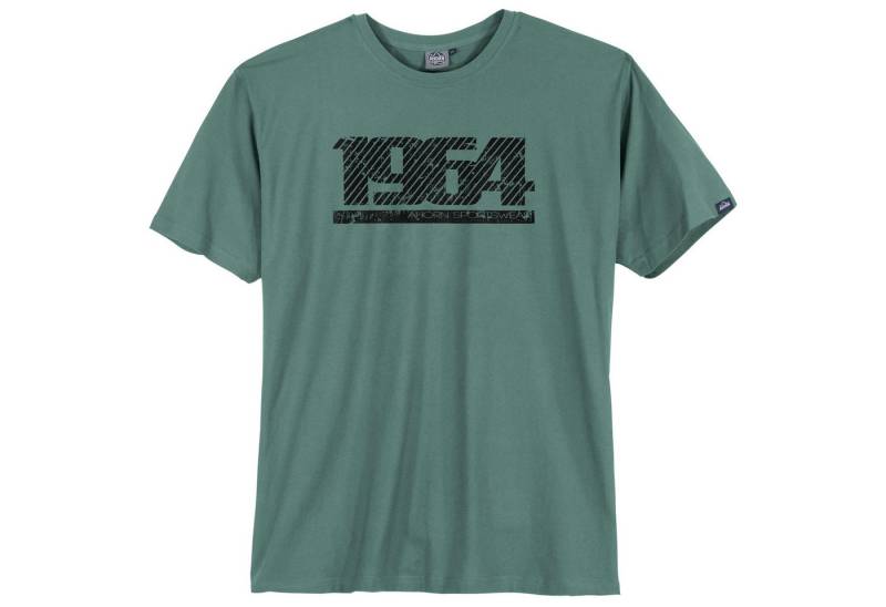 AHORN SPORTSWEAR Rundhalsshirt Ahorn Übergröße T-Shirt dunkelmint Grafikprint 1964 von AHORN SPORTSWEAR