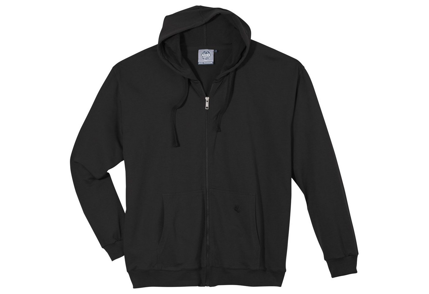 AHORN SPORTSWEAR Sweatjacke Kapuzen-Sweatjacke Übergröße schwarz Ahorn Sportswear AHORN SPORTSWEAR Sweatjacke Kapuzen-Sweatjacke Übergröße schwarz Ahorn Sportswear von AHORN SPORTSWEAR