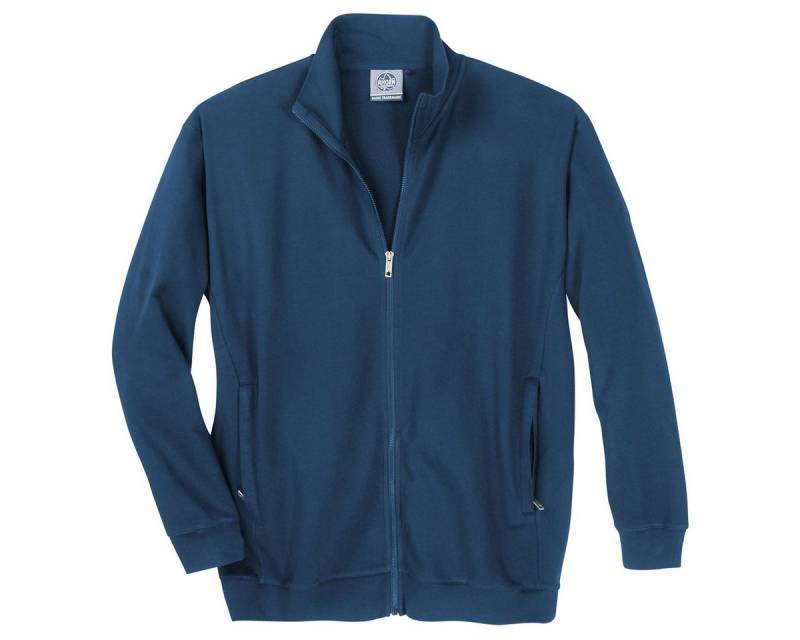 AHORN SPORTSWEAR Sweatjacke Ahorn Basic Trainer-Sweatjacke stahlblau Übergröße von AHORN SPORTSWEAR