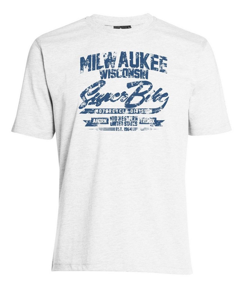 AHORN SPORTSWEAR T-Shirt MILWAUKEE_ATLANTIC BLUE mit lässigem Frontprint AHORN SPORTSWEAR T-Shirt MILWAUKEE_ATLANTIC BLUE mit lässigem Frontprint von AHORN SPORTSWEAR