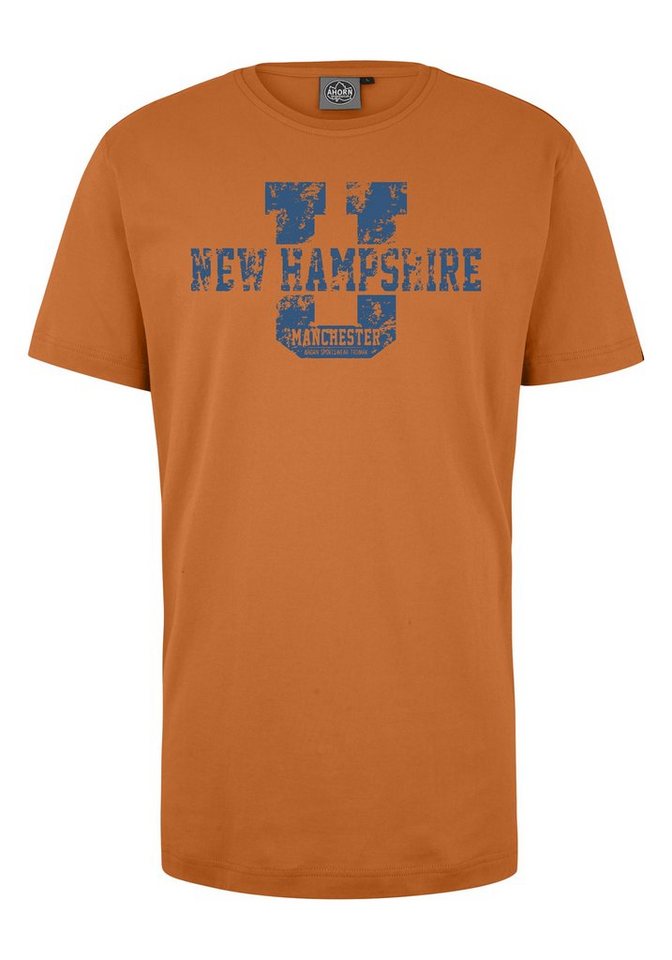 AHORN SPORTSWEAR T-Shirt NEW HAMPSHIRE mit coolem Frontprint AHORN SPORTSWEAR T-Shirt NEW HAMPSHIRE mit coolem Frontprint von AHORN SPORTSWEAR