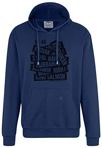 AHORN SPORTSWEAR Übergrößen Kapuzen-Sweatshirt Kodiak schwarz Alpine Blue 10XL von AHORN SPORTSWEAR