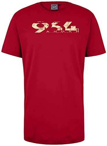 AHORN SPORTSWEAR Übergrößen T-Shirt 964 Ahorn beige Cayenne red 5XL von AHORN SPORTSWEAR