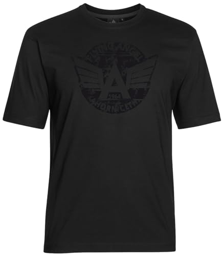 AHORN SPORTSWEAR Übergrößen T-Shirt Flying Angel schwarz Schwarz 4XL von AHORN SPORTSWEAR
