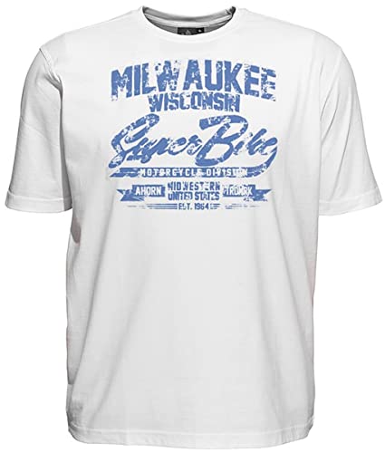 AHORN SPORTSWEAR Übergrößen T-Shirt Milwaukee blau Weiß 4XL von AHORN SPORTSWEAR