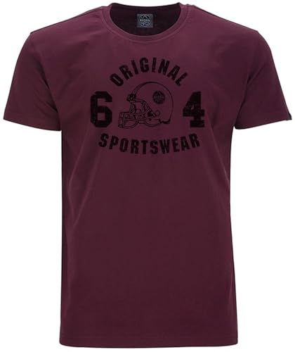 AHORN SPORTSWEAR Übergrößen T-Shirt Original Sportswear schwarz Maroon Red 5XL von AHORN SPORTSWEAR