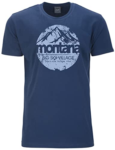 AHORN SPORTSWEAR Übergrößen T-Shirt Sky Village Eisblau Alpine Blue 3XL von AHORN SPORTSWEAR