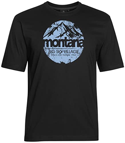 AHORN SPORTSWEAR Übergrößen T-Shirt Sky Village Eisblau Schwarz 10XL von AHORN SPORTSWEAR