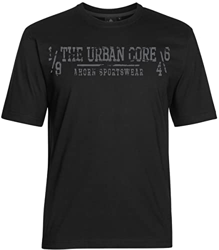 AHORN SPORTSWEAR Übergrößen T-Shirt The Urban Core grau Schwarz 5XL von AHORN SPORTSWEAR